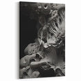 Monochrome Abstract Wall Art - Black and White Macro Texture Print