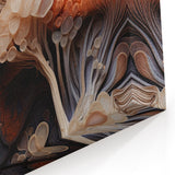 Dynamic Fungi Macro Wall Art – Earthy Textures and Vibrant Hues