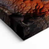 Dynamic Fungi Macro Wall Art – Earthy Textures and Vibrant Hues