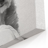 Bathroom Wall Art - Adorable Dog with Toilet Paper Roll