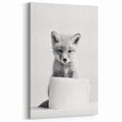 Bathroom Wall Decor - Cute Fox Artwork