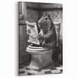 Bathroom Wall Decor - Capybara Reading Newspaper