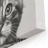 Bathroom Wall Art - Cat with Toilet Paper Hat