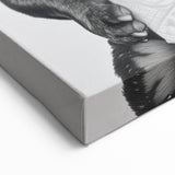 French Bulldog Bathroom Wall Art - Bold Black and White Decor