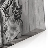 German Shepherd Bathroom Wall Art - Fun Black and White Decor