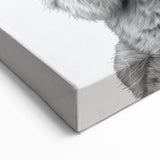 Kangaroo Bathroom Wall Art - Minimalist Black and White Decor