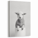 Bathroom Picture Frames - Minimalist Lamb Wall Decor for Modern Spaces