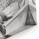 Bathroom Wall Art - Classic Otter in Vintage Bathtub Scene