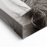 Towel-Wrapped Raccoon Bathroom Wall Art - Black and White Decor