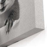 Cute Squirrel Bathroom Wall Art - Fun Black and White Bathroom Decor