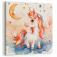 Magical Unicorn - Kids Room Wall Art Canvas and Framed Options