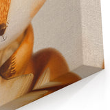 Fox with Star - Kids Room Wall Art Canvas and Framed Options