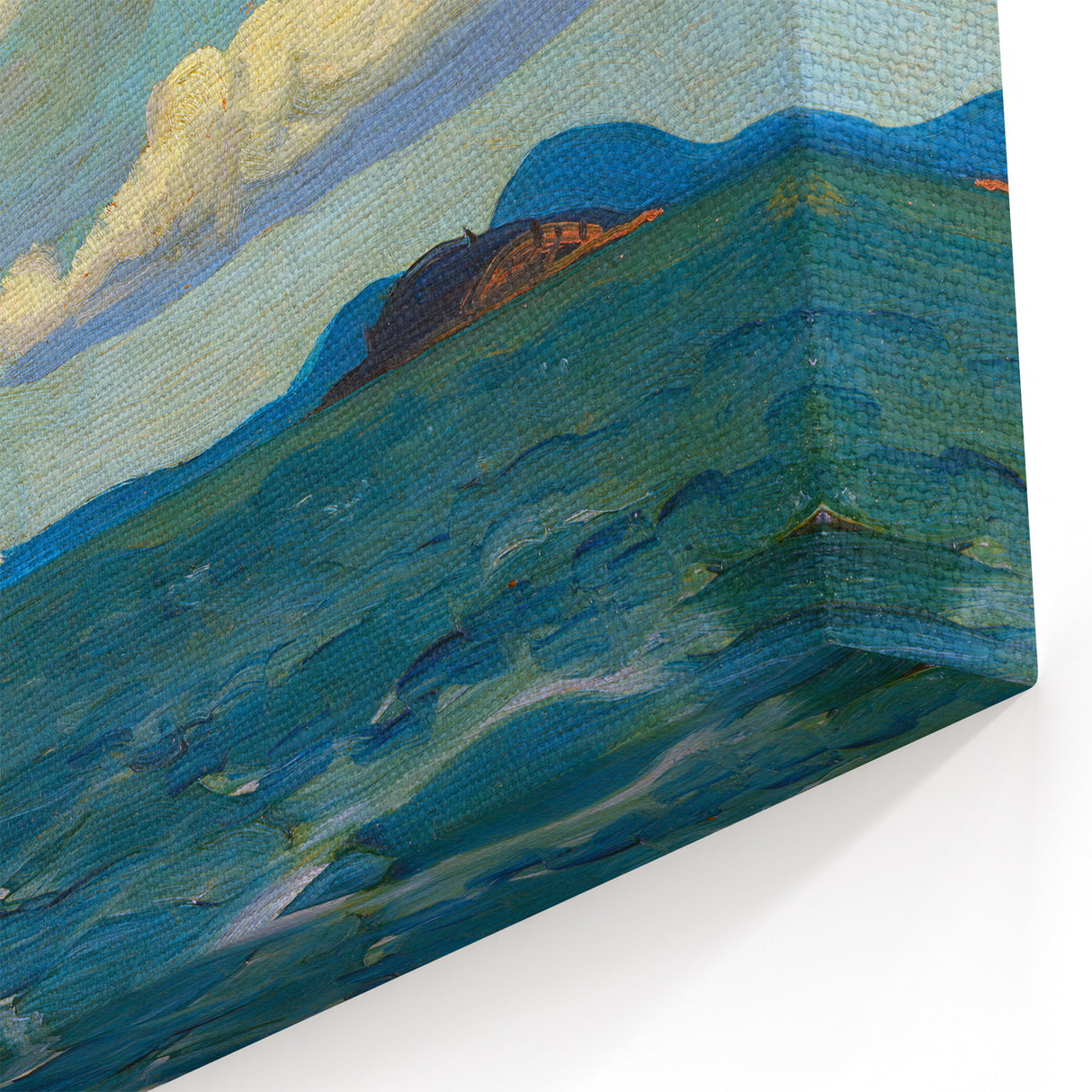 Modern Wall Art - Sailboat and Sea Breeze - Contemporary Ocean Scene