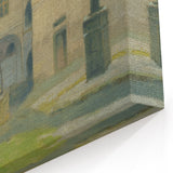 Renaissance Courtyard Art Print by Lajos Csordák – Serene Masterpiece