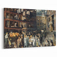 Realism Art Prints: "Cliff Dwellers" by George Bellows - Urban Life Canvas