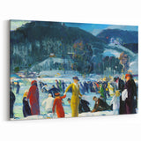 Realism Art Prints: "Love of Winter" by George Bellows - Winter Scene Canvas
