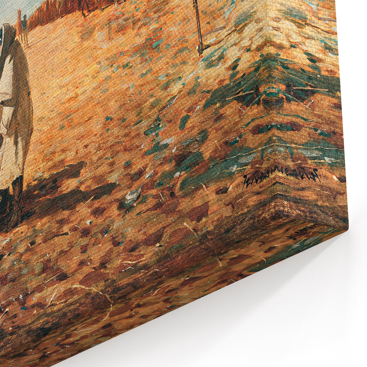 Fine Art Realism: Civil War Camp Scene Realism Art Canvas Print