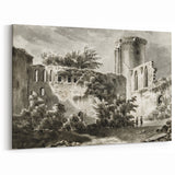 Detailed Art Realism: Ruins of Château de Botwel Realism Wall Art