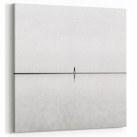 Walk of Solitude - Minimalist Abstract Landscape Art