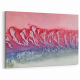 Abstract Landscape with Pink and Blue Hues - Vibrant Modern Wall Art