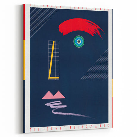 Abstract Modern Art Print - Bold Colors and Geometric Minimalist Design