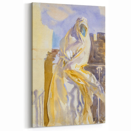 Modern Wall Art - Ethereal Abstract Portrait in Soft Neutral Tones