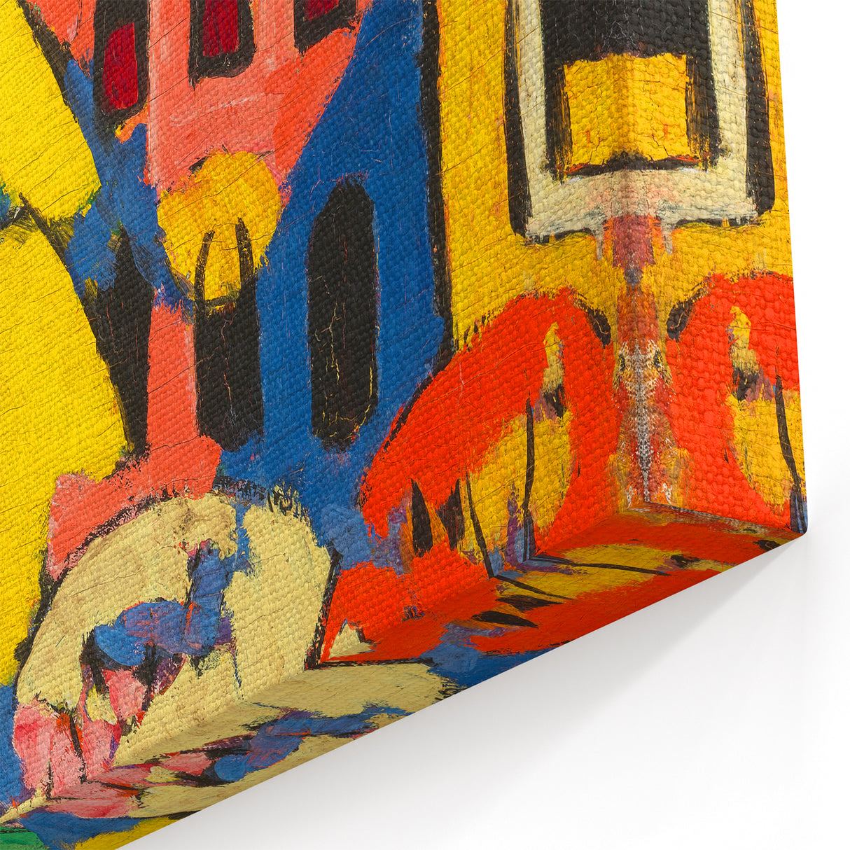 Modern Wall Art - Vibrant Abstract Landscape with Bold Colors