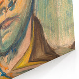 Modern Wall Art - Expressive Self-Portrait in Bold Brushstrokes