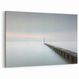 Minimalist Pier Abstract Art - Tranquil Horizon Canvas Print