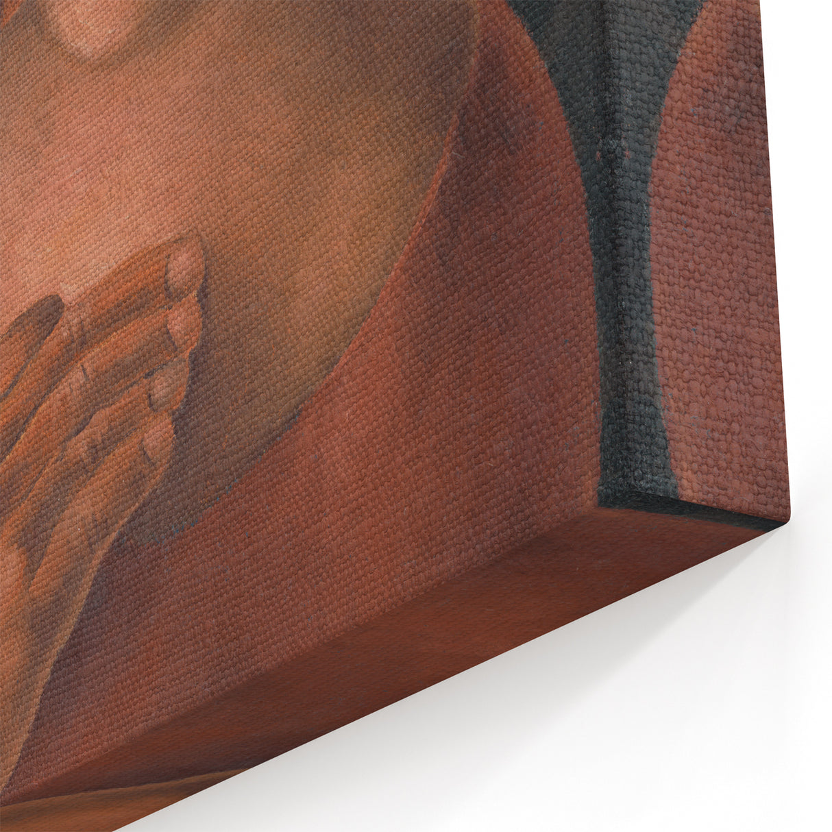 Modern Wall Art - Expressive Portrait of Lovers in Warm Earthy Tones