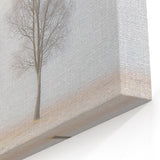 Ethereal Frosty Landscape Art - Minimalist Trees Canvas Print