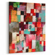 Modern Wall Art - Vibrant Abstract Rhythms in Red, Green, and Violet
