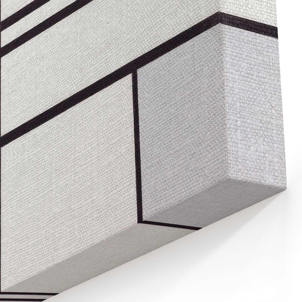 Modern Wall Art - Minimalist Composition in Gray, White, and Red