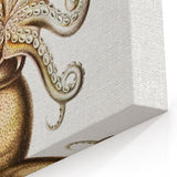 Modern Wall Art - Intricate Vintage Octopus Marine Life Illustration