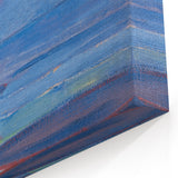 Modern Wall Art - Serene Seascape in Vibrant Blues and Yellows