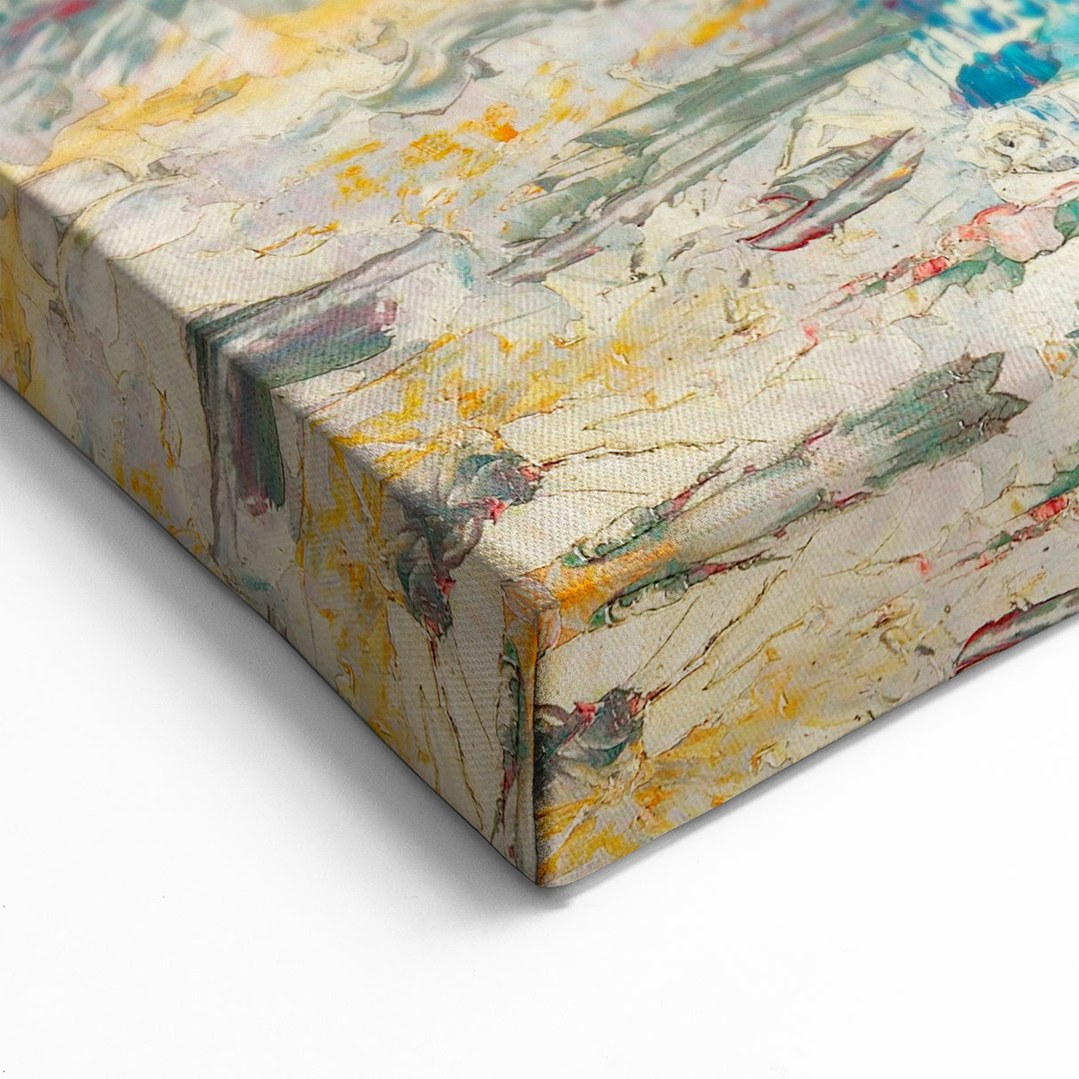 Modern Wall Art - Impressionist Seascape with Vibrant Textured Waves