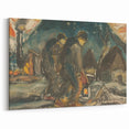 Night Walkers" Abstract Modern Art - Minimalist Modern Decor