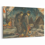 Night Walkers" Abstract Modern Art - Minimalist Modern Decor