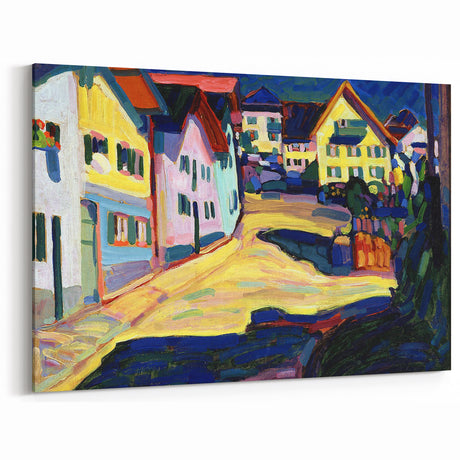Murnau Street View" Abstract Modern Art - Contemporary Wall Decor