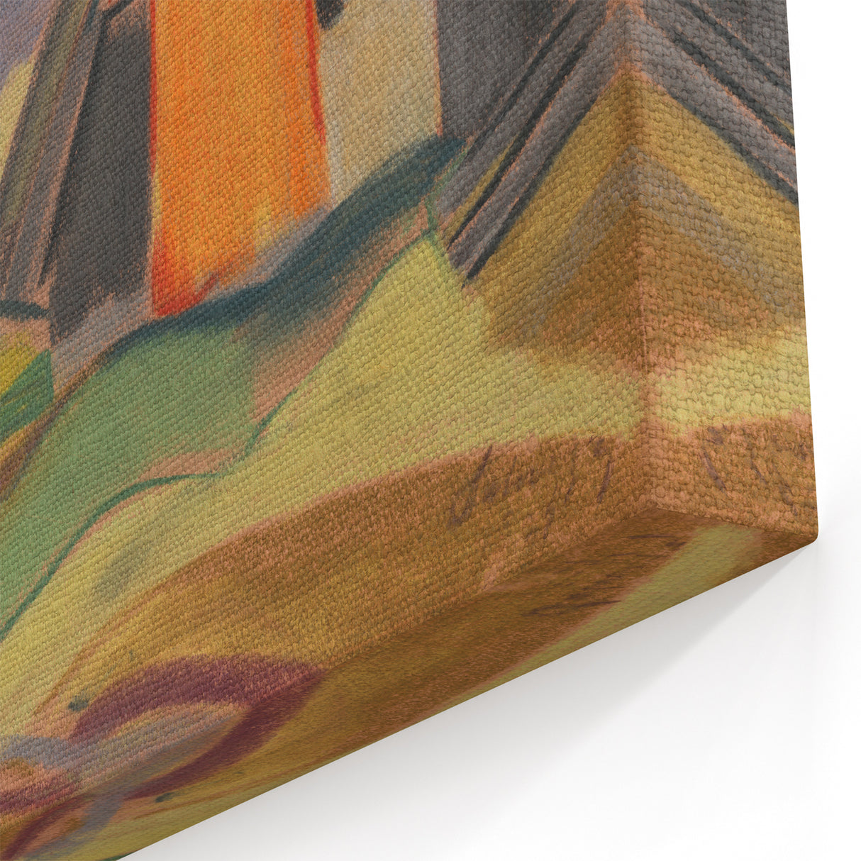 By the Village" Abstract Modern Art - Minimalist Wall Decor