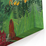 Tropical Forest with Monkeys" Modern Wall Art - Contemporary Jungle Decor
