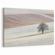 Contemporary Landscape Wall Art - Winter Tree in Textured Fields