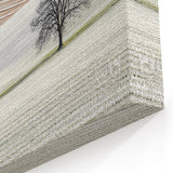 Contemporary Landscape Wall Art - Winter Tree in Textured Fields