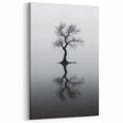 Reflection of Solitude - Minimalist Abstract Landscape Art