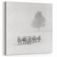 Winter Gathering - Minimalist Abstract Landscape Art