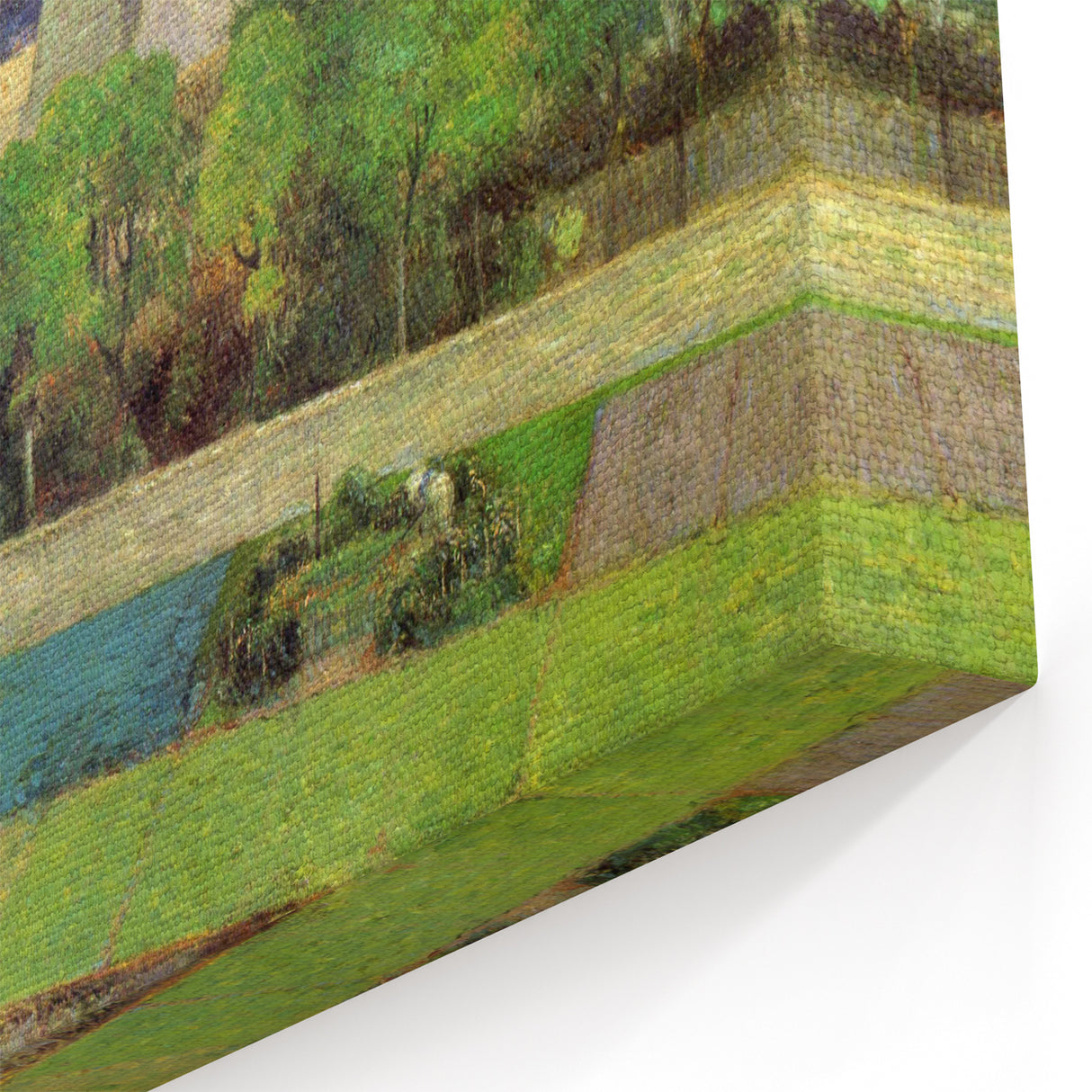 The Market Gardens of Vaugirard" Modern Wall Art - Lush Contemporary Landscape Decor