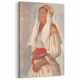 Modern Wall Art - Vibrant Portrait of Elegance in Minimalist Style