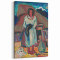 Modern Wall Art - Vibrant Village Scene with Abstract Appeal