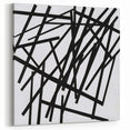 Minimalist Black and White Abstract Art