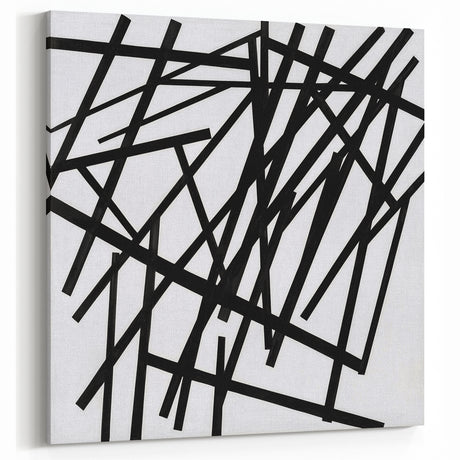 Minimalist Black and White Abstract Art